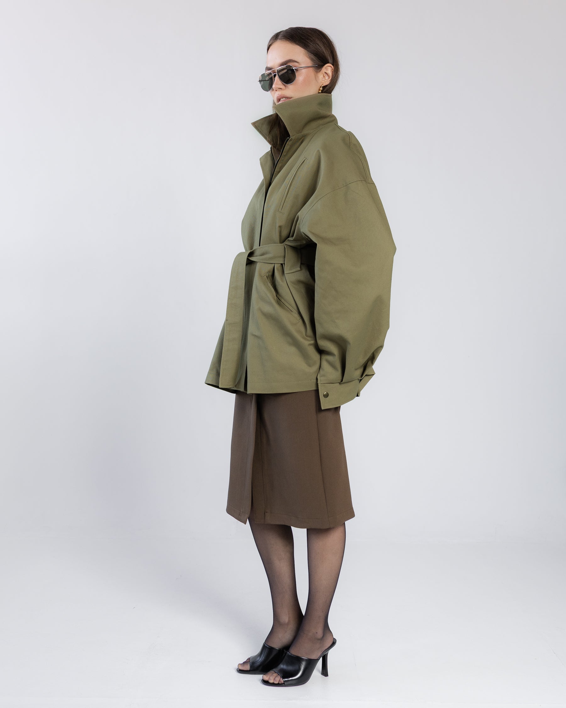 Kurtka bawełniana zielona