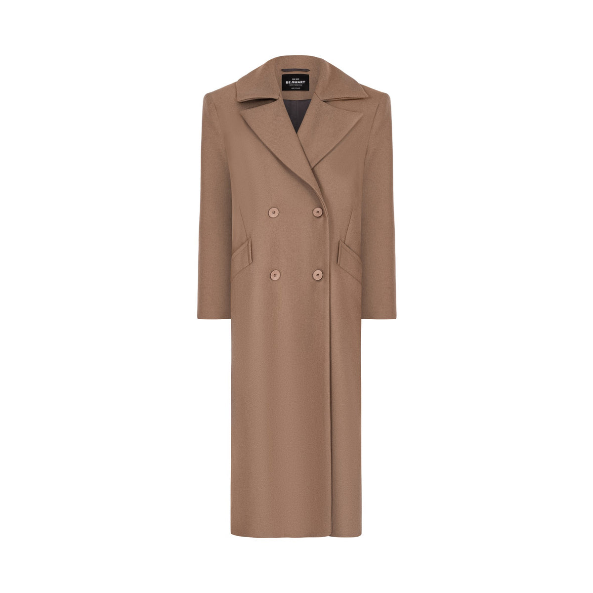 Karmelowy płaszcz wide one size camel, zdjęcie produktowe