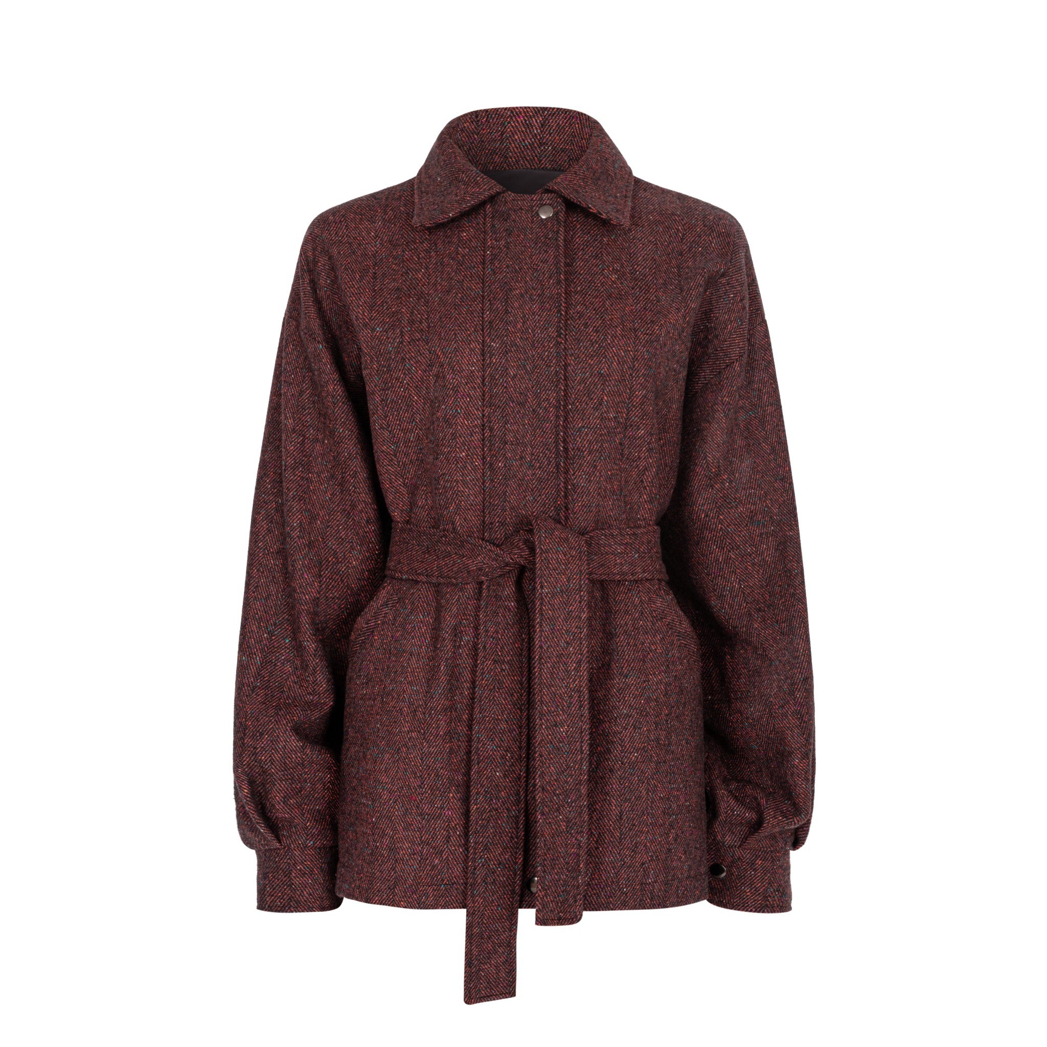 Płaszcz city coat jodełka multi